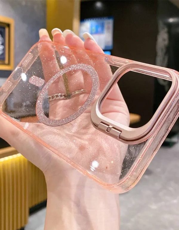 قاب موبایل آیفون پنجره ای شاینی pink