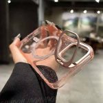 قاب موبایل آیفون پنجره ای شاینی pink - Image 2