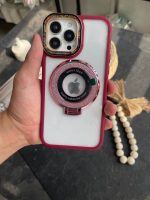 قاب موبایل آیفون استندی Kathy tech زرشکی - Image 3
