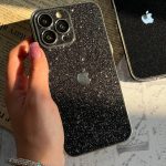 قاب موبایل آیفون تمام شاینی مشکی