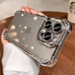 قاب موبایل آیفون کوینال ساده نقره ای