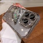 خرید قاب آیفون پروانه شاین نقره ای