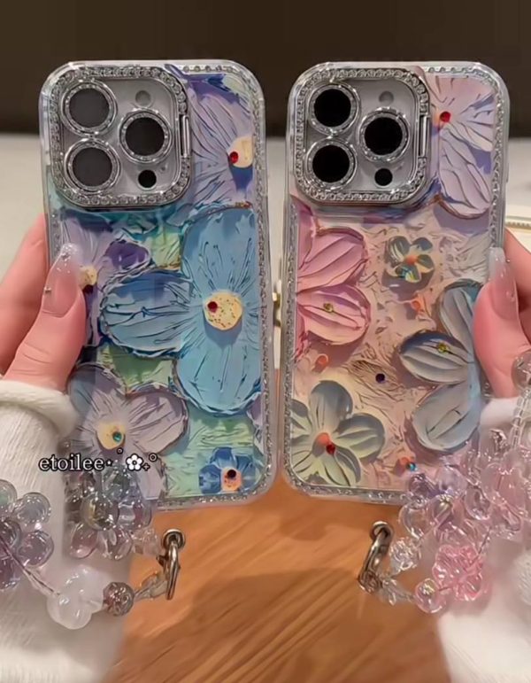 خرید قاب موبایل گلدار دخترانه