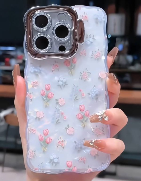 قاب موبایل آیفون ماربل گلدار