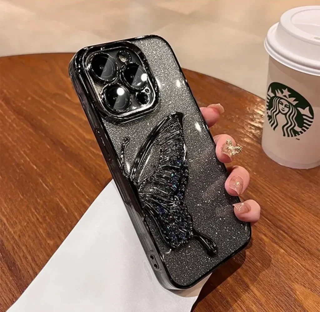 خرید قاب آیفون آکواریومی مشکی